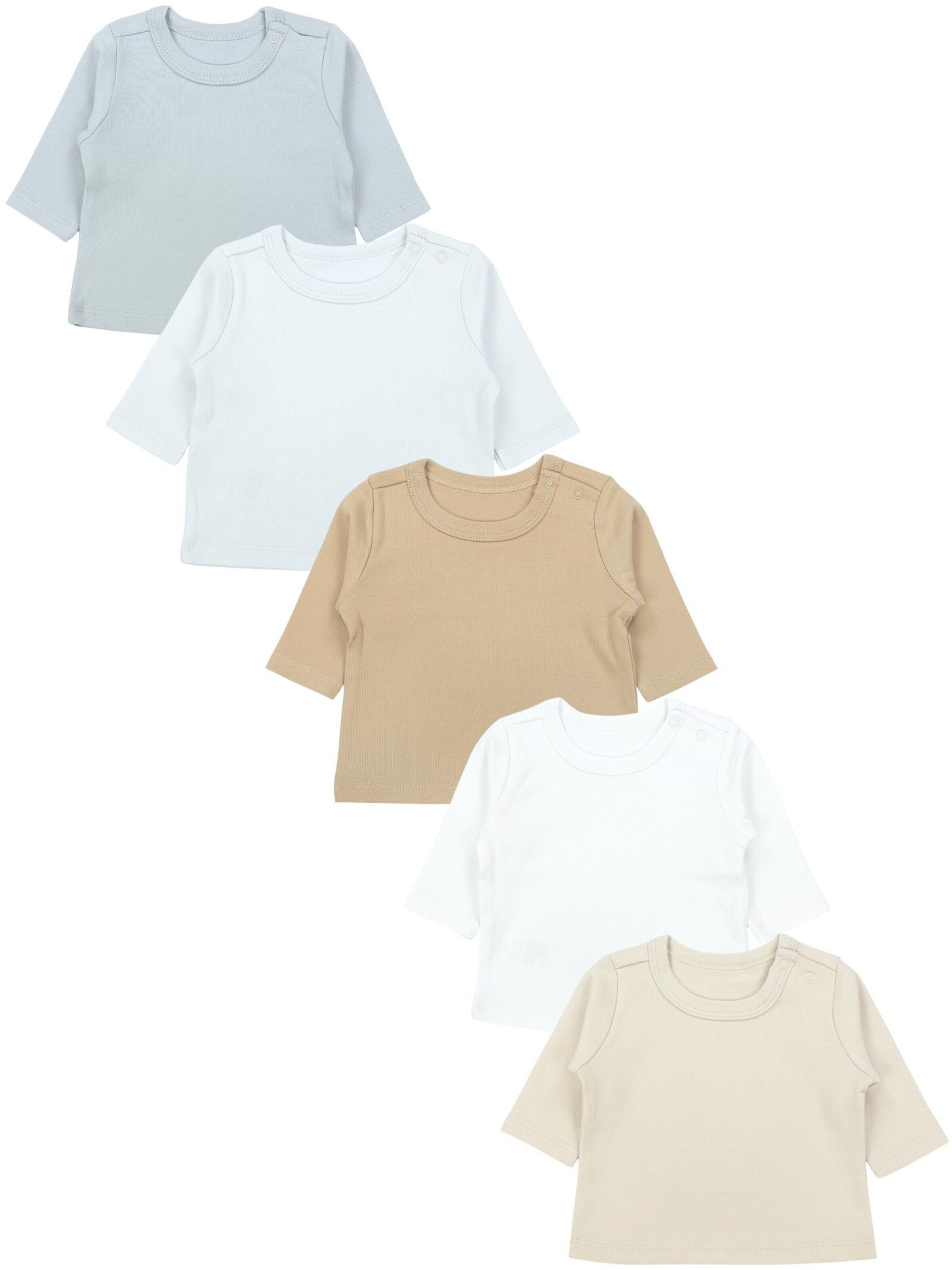 TupTam Shirt 'Langarmshirt - 5er Set' in Brown: front