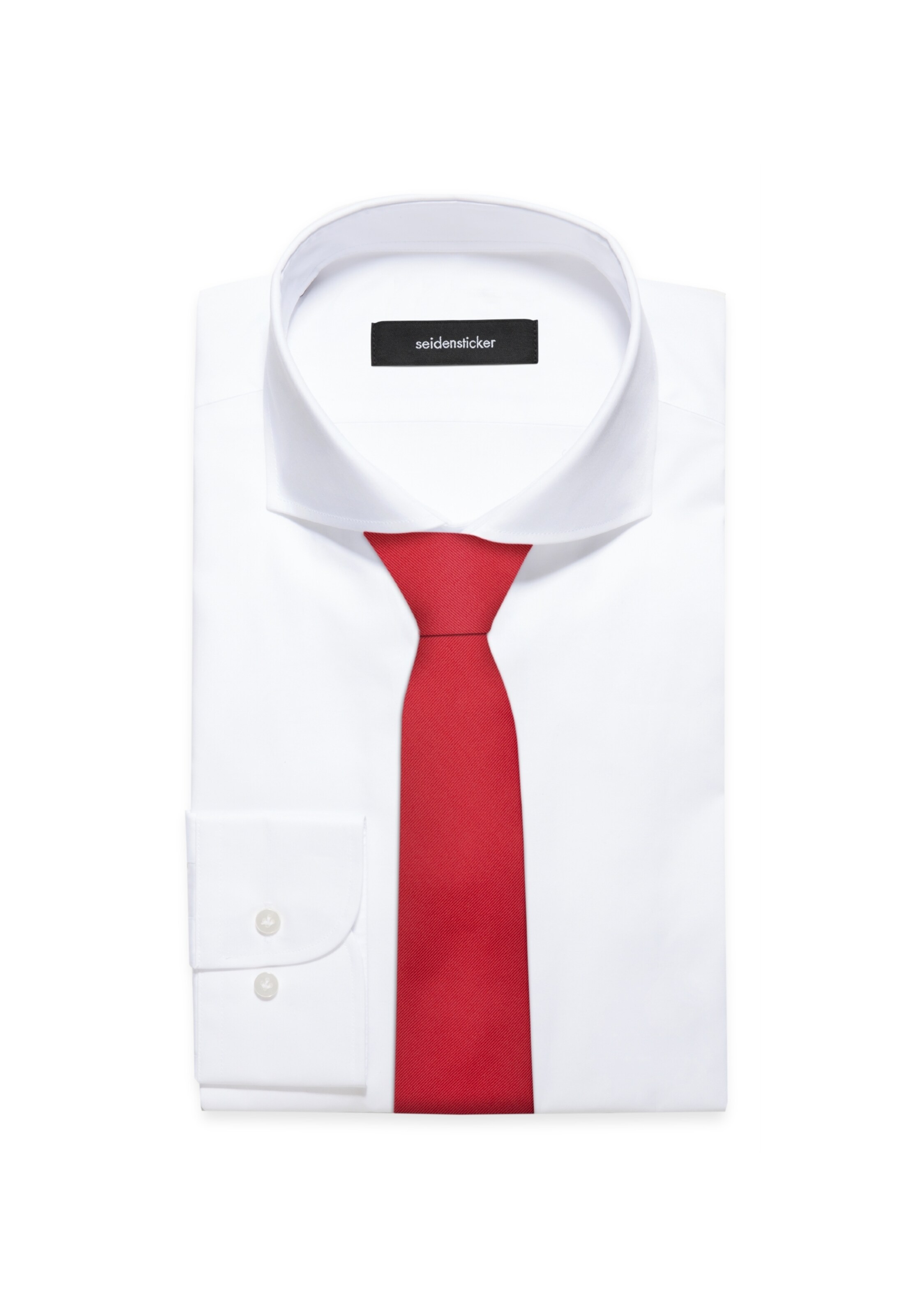 SEIDENSTICKER Tie 'Schwarze Rose' in Red