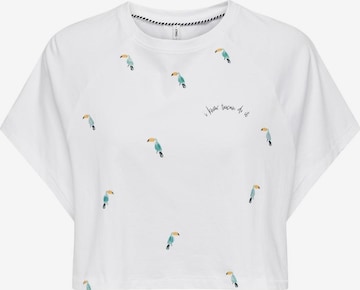 ONLY T-Shirt 'KITA' in Weiß: Vorderseite