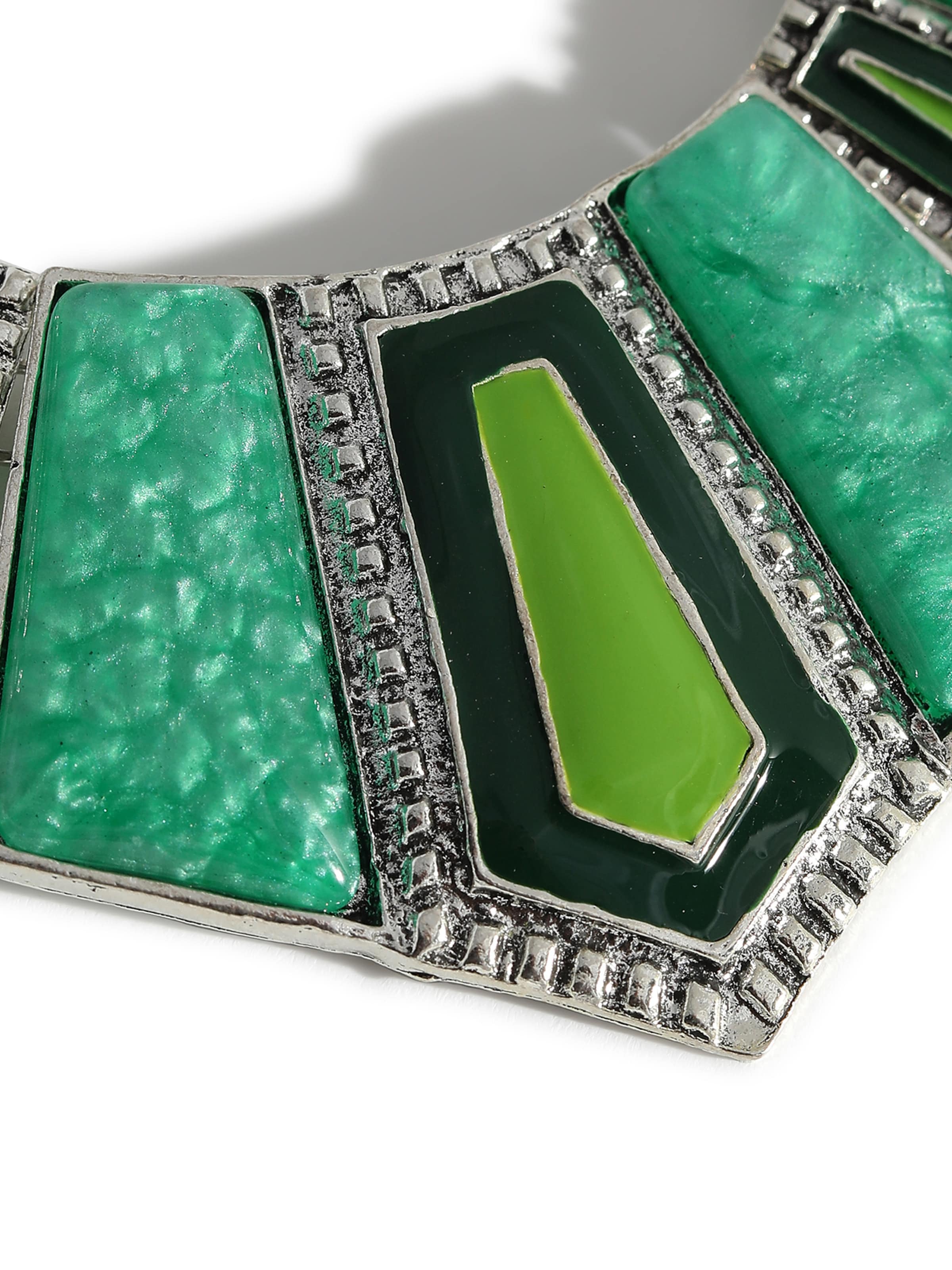 SOHI Комплект украшений 'Mohni' в Зеленый