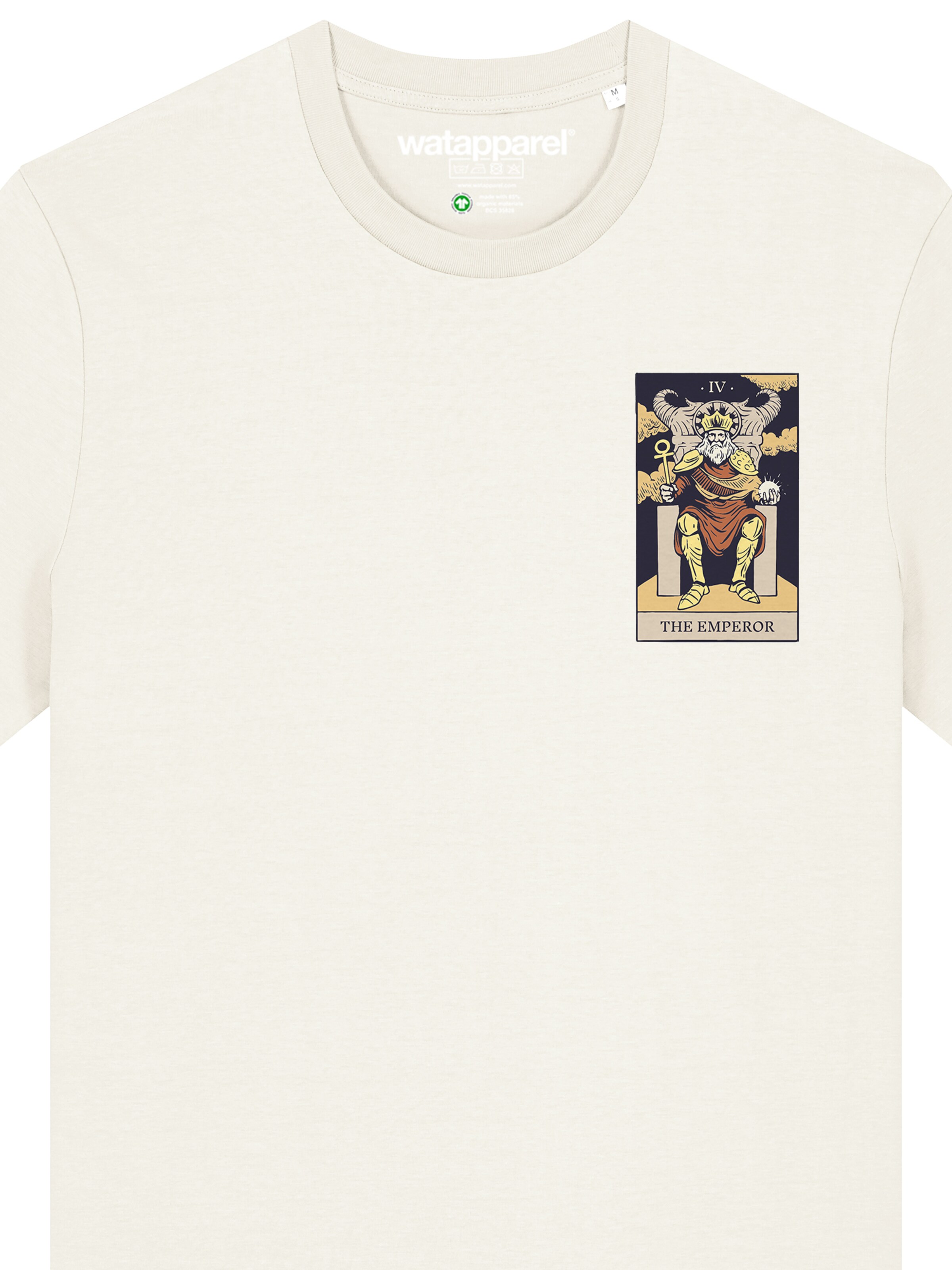 Watapparel Shirt 'Tarot The Emperor' in Weiß