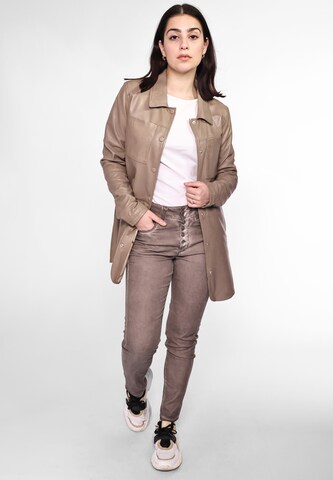 Maze Between-Seasons Coat '42020135' in Beige | ABOUT YOU