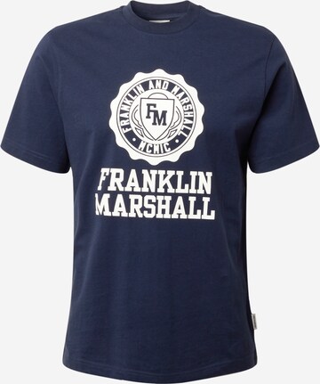Regular fit Maglietta di FRANKLIN & MARSHALL in blu: frontale