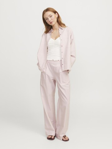 JJXX Wide leg Bandplooibroek 'JXSiva' in Lila