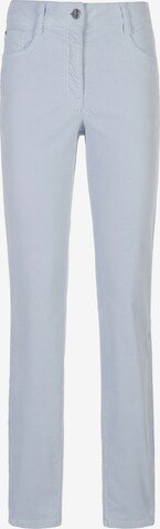 Basler Slimfit Broek in Blauw: voorkant