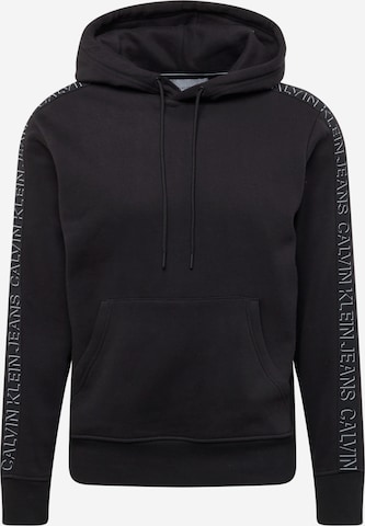 Sweat-shirt 'Shadow' Calvin Klein Jeans en noir : devant