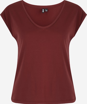 Pieces Petite Shirt 'Kamala' in Rood: voorkant