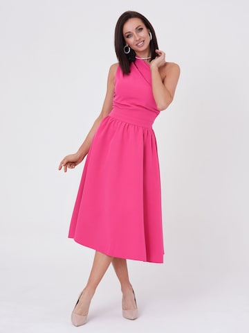 Awesome Apparel Dress in Pink: front