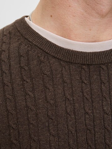 JACK & JONES Pullover 'JJEEMIL' i brun