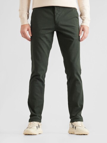 Coupe slim Pantalon chino 'Marco Fury' JACK & JONES en vert : devant