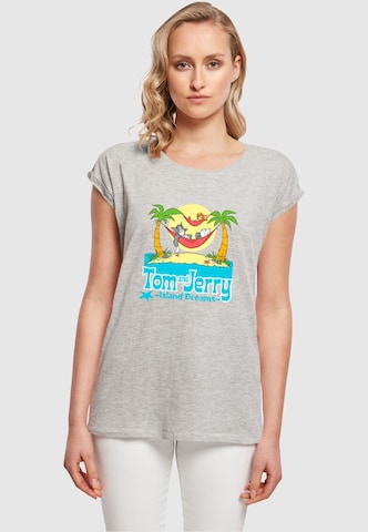 T-shirt 'Tom And Jerry - Hammock Dreams' ABSOLUTE CULT en gris : devant