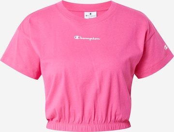 Champion Authentic Athletic Apparel - Camisa funcionais em rosa: frente