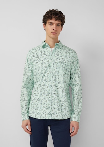 Coupe slim Chemise s.Oliver en vert : devant