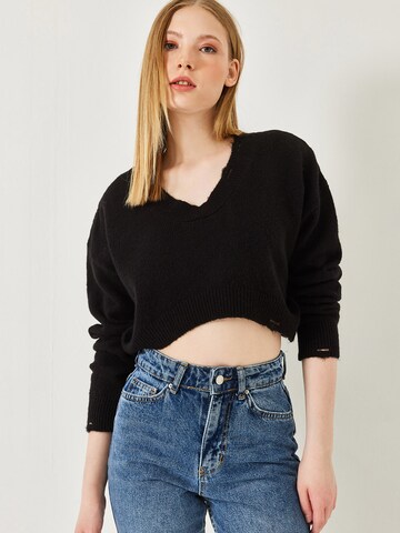 Bianco Lucci Πουλόβερ σε μαύρο: μπροστά