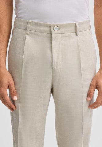 STRELLSON Regular Bügelfaltenhose 'Tomeo' in Beige