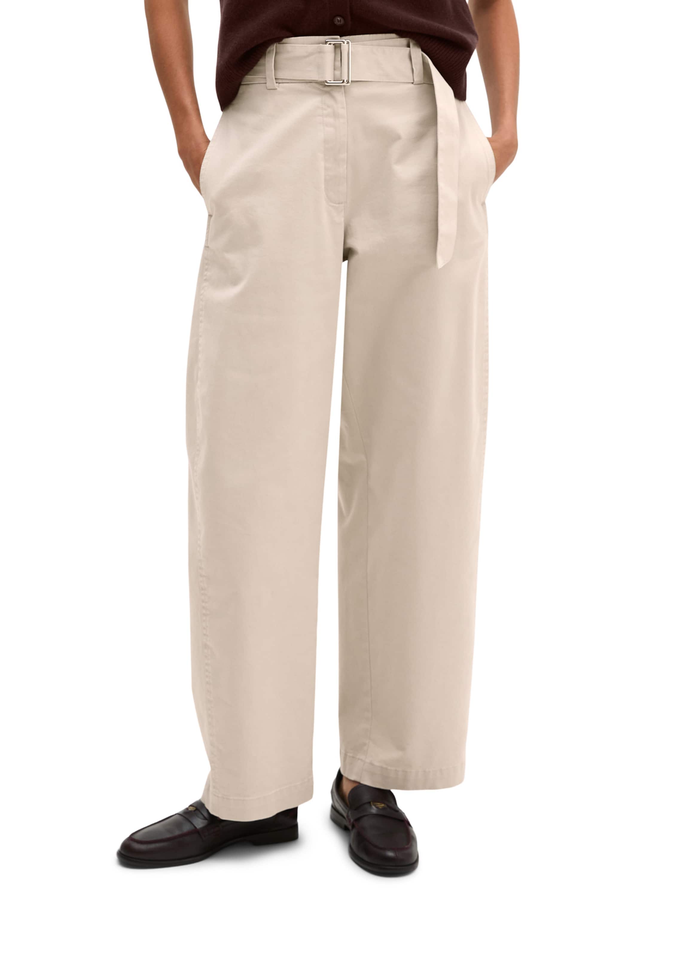 Loosefit Pantalon Marc O'Polo en beige : devant