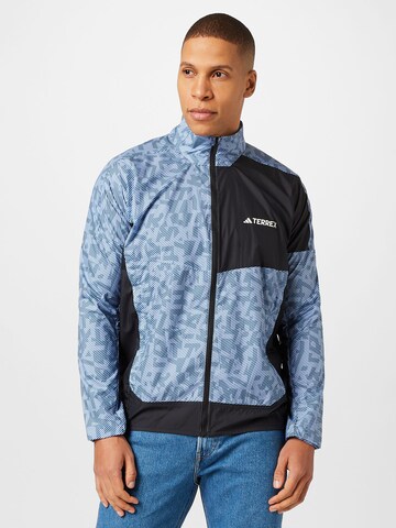 ADIDAS TERREX - Chaqueta deportiva 'Trail' en azul: frente