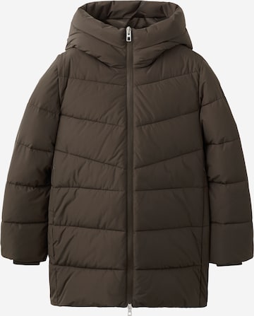 MANGO Winter Jacket 'TOKYO' in Brown: front