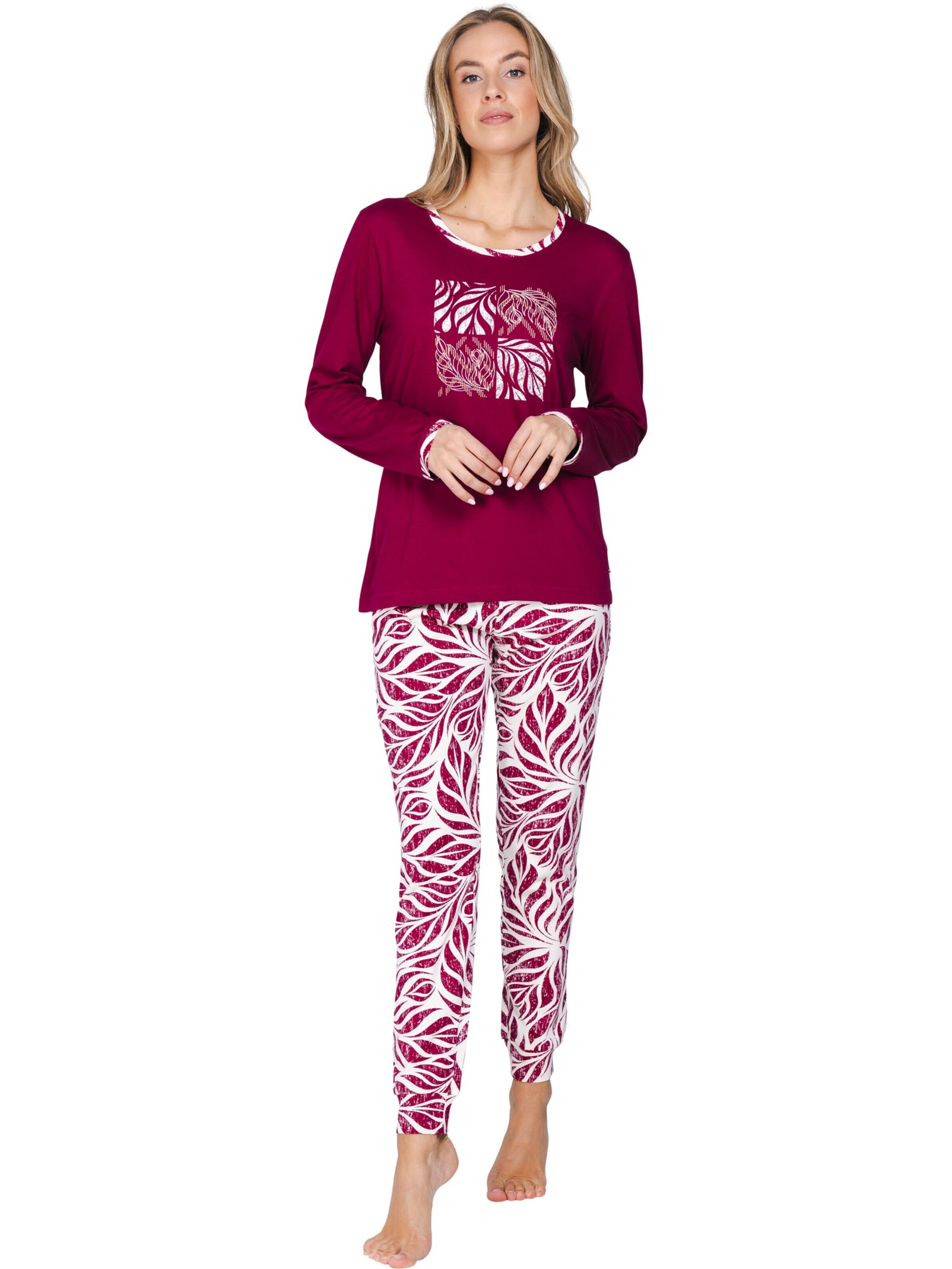 Pastunette Pyjama 'Rosewood Comfort' in Rood