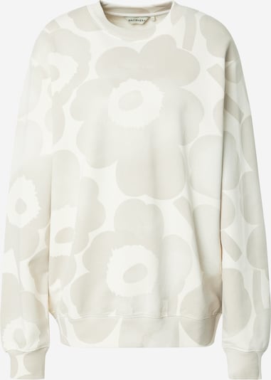 Marimekko Sweater majica 'LOISTO AKVARELLI' u sivkasto bež / vuneno bijela, Pregled proizvoda