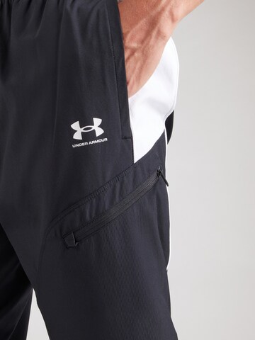 UNDER ARMOUR Конический (Tapered) Спортивные штаны 'Challenger' в Черный
