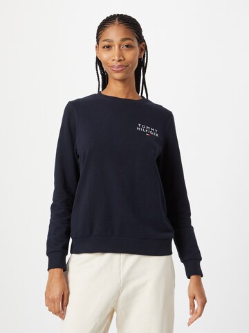 Sweat-shirt TOMMY HILFIGER en bleu : devant