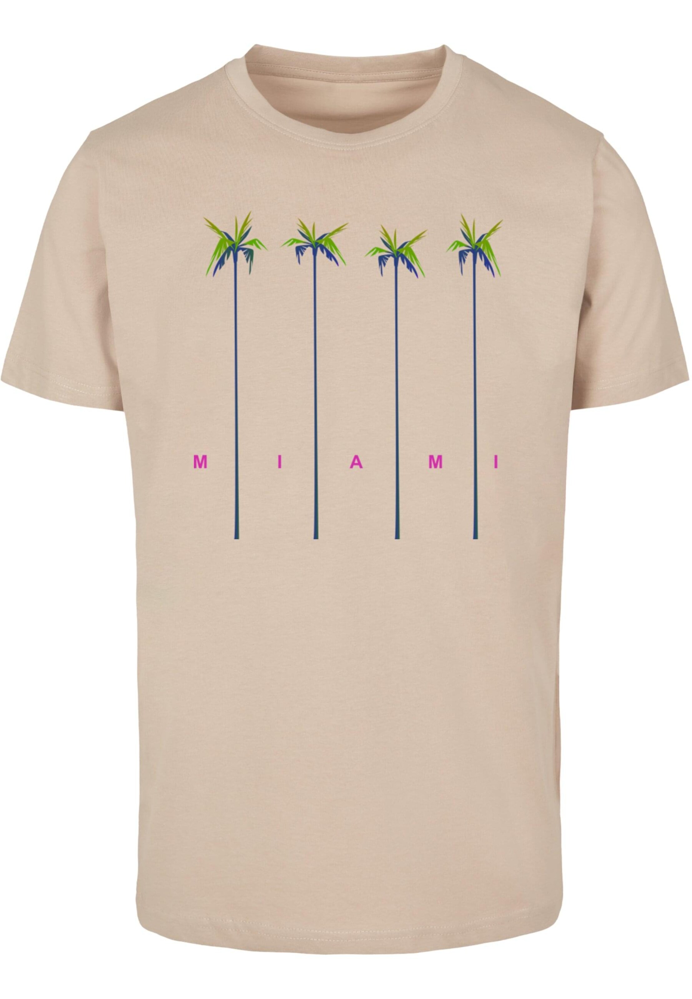 T-Shirt 'Miami Palms' MT Men en beige : devant