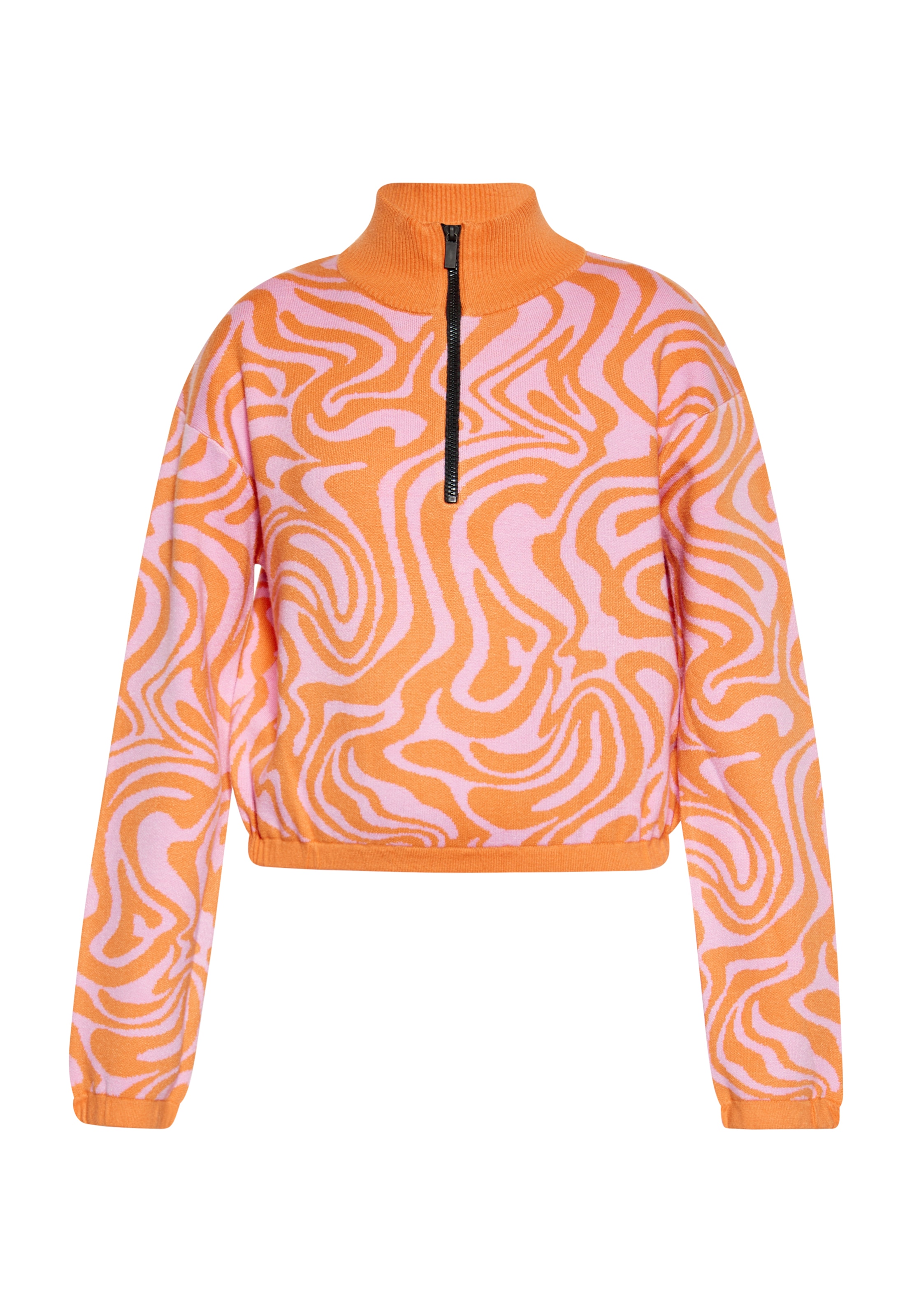 swirly Pulover | oranžna barva: sprednja stran