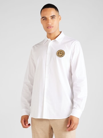 Coupe regular Chemise Just Cavalli en blanc : devant