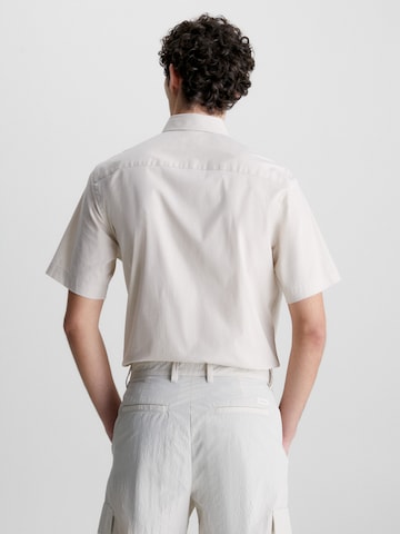 Calvin Klein Regular fit Overhemd in Grijs