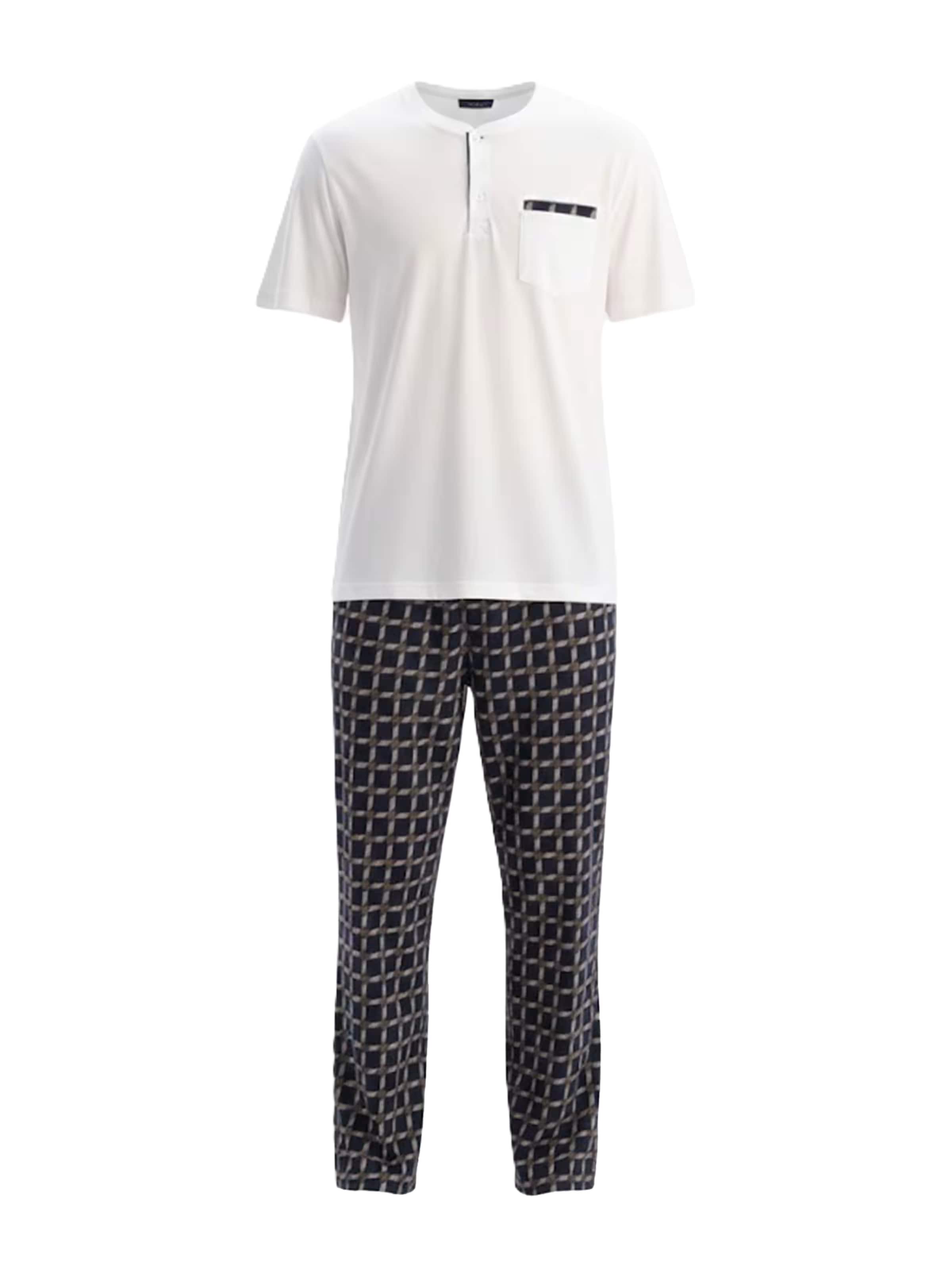 Dagi Пижама длинная в Белый: спереди