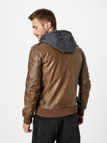 INDICODE JEANS Regular fit Between-season jacket 'Aaron' in Brown