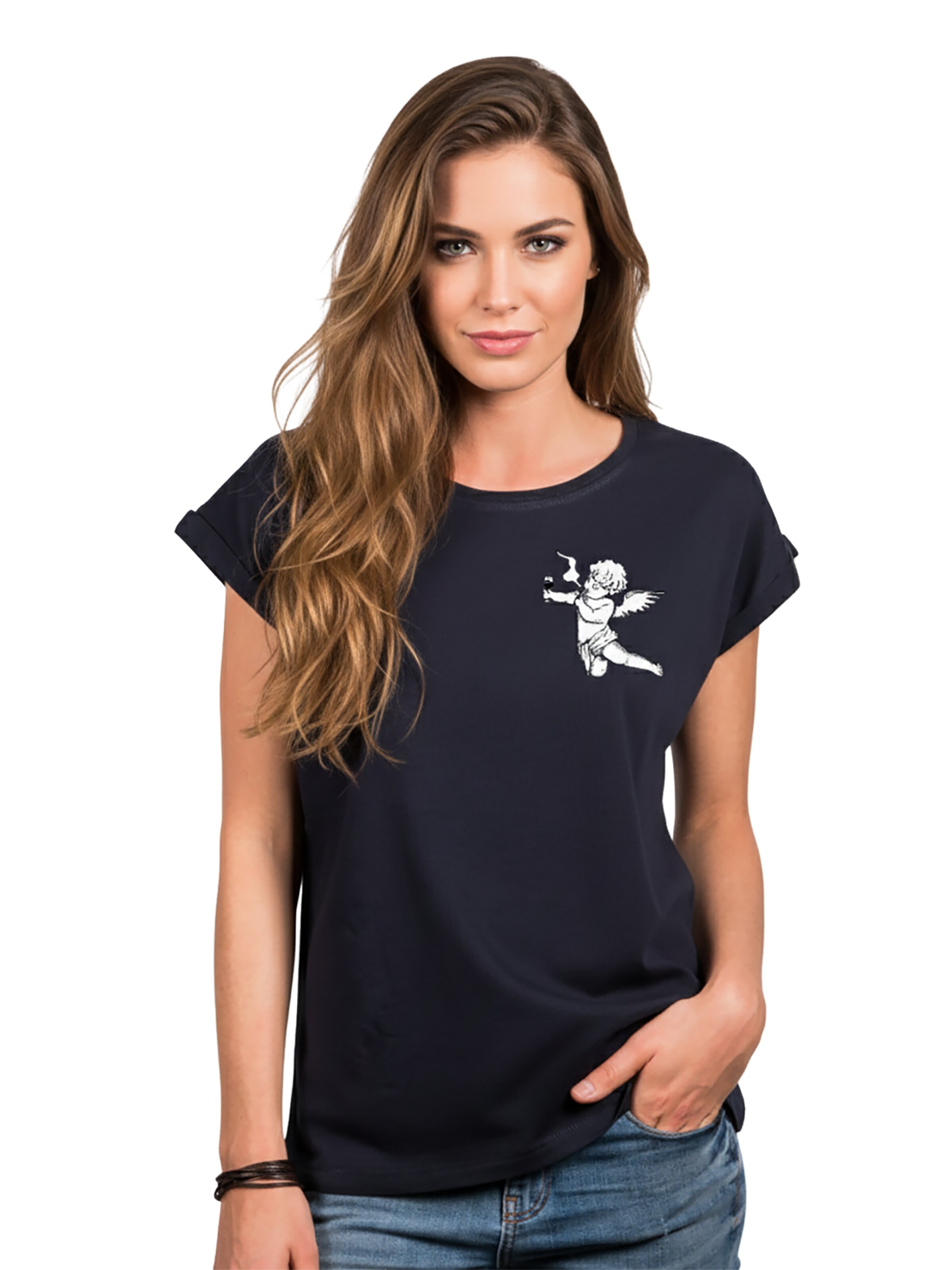 MAKAYA Shirt 'Engel' in Blue