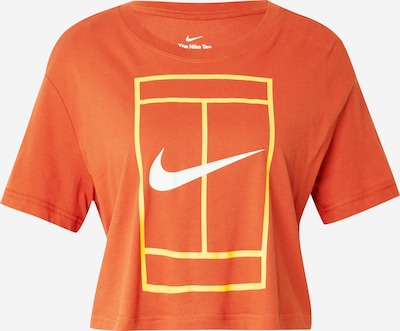 NIKE Sporta krekls 'HERITAGE', krāsa - dzeltens / oranžs / gandrīz balts, Preces skats