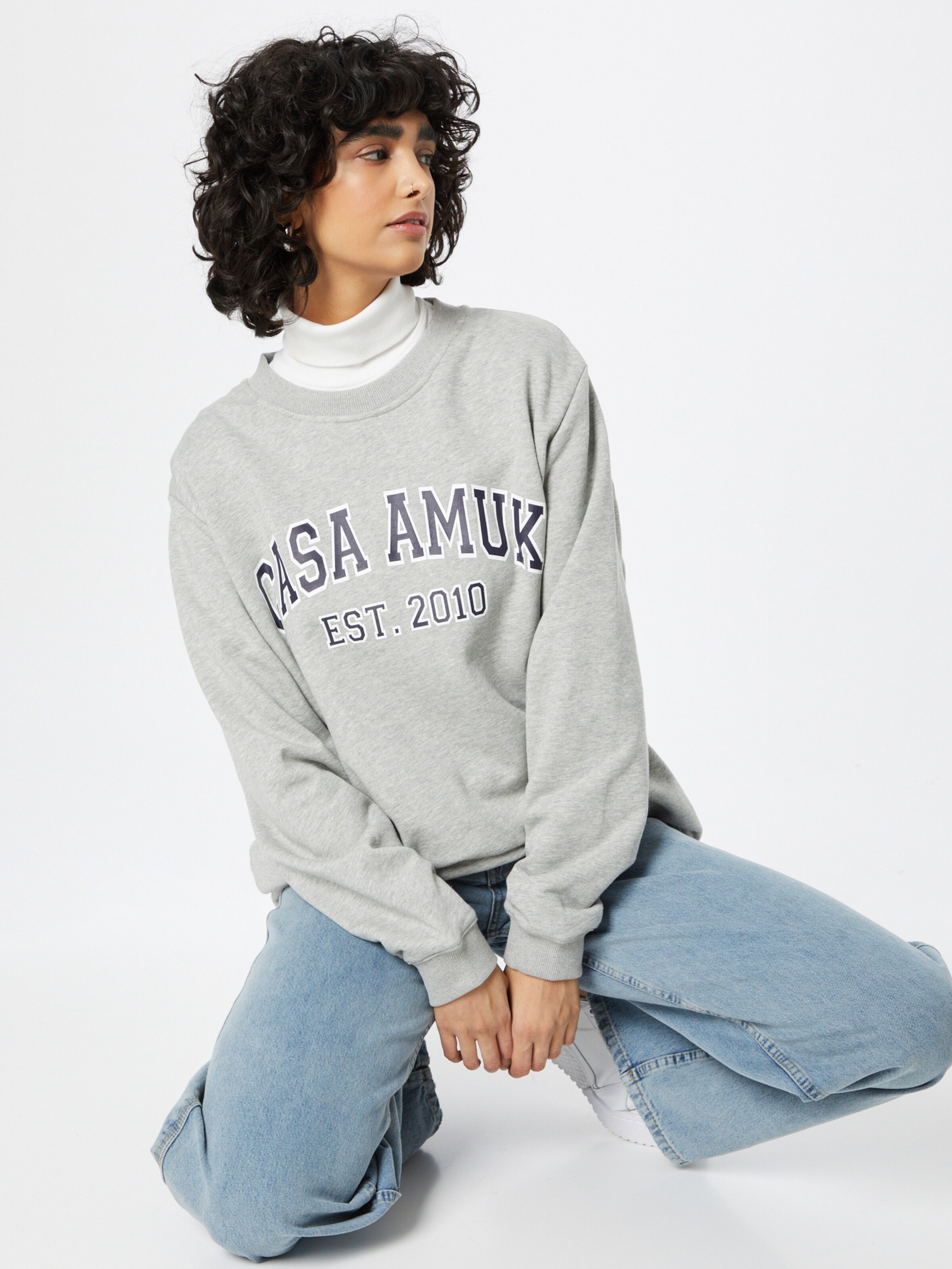 Frauen Sweat CASA AMUK Sweatshirt in Graumeliert - IE95627 Frauen Sweat CASA AMUK Sweatshirt in Graumeliert - IE95627