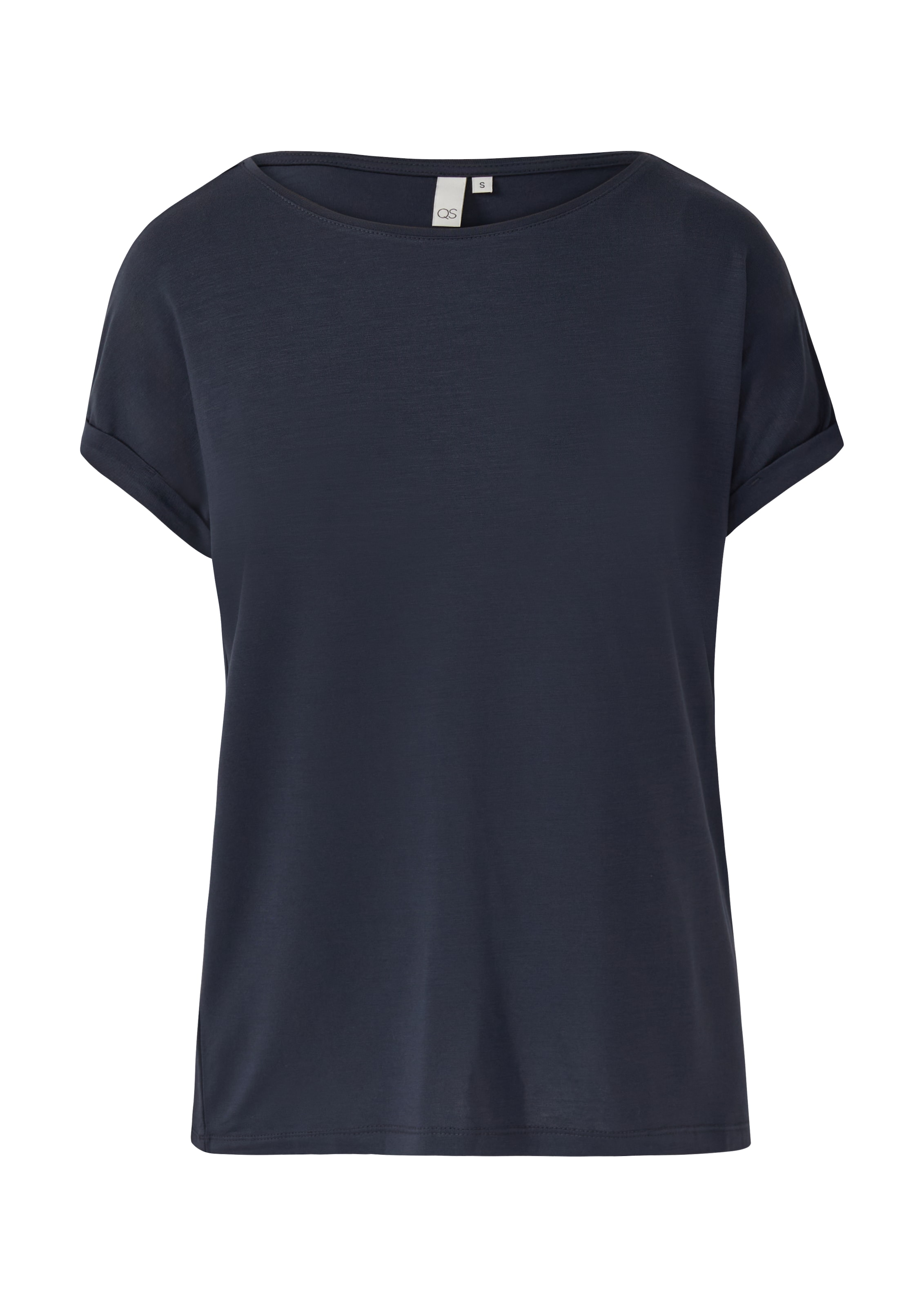 T-shirt QS en bleu : devant