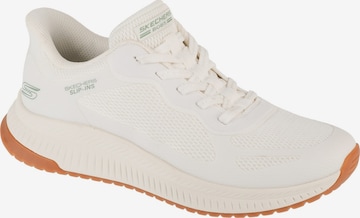 SKECHERS Platform trainers 'Skechers Slip-Ins: Bobs Squad 4 - Staple Look' in White: front