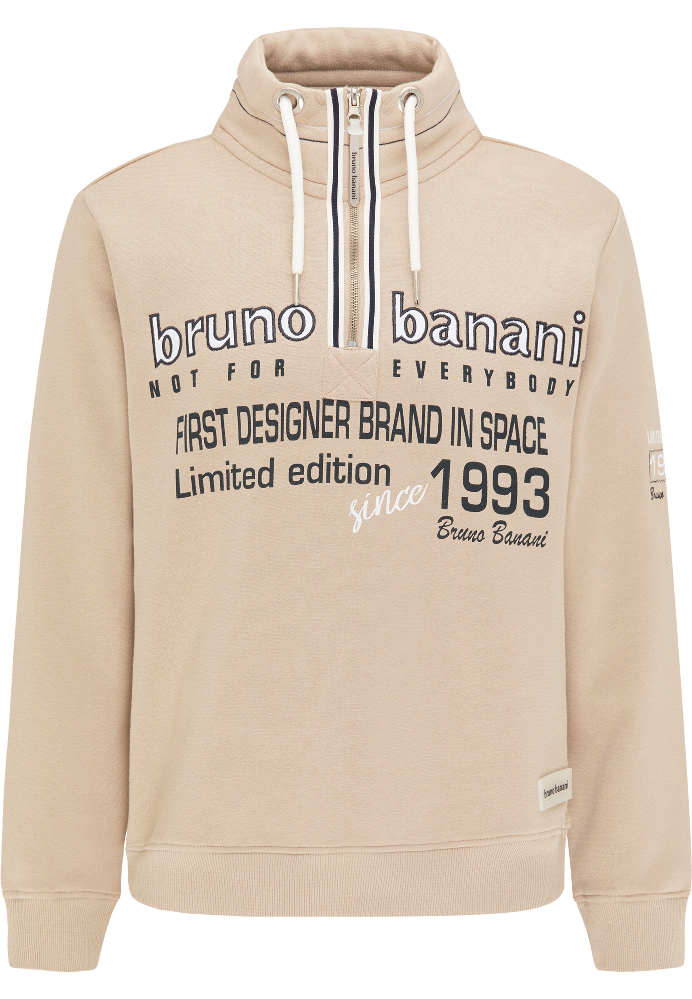 Bruno Banani Sweatshirt in Kitt / Black / White, Item view