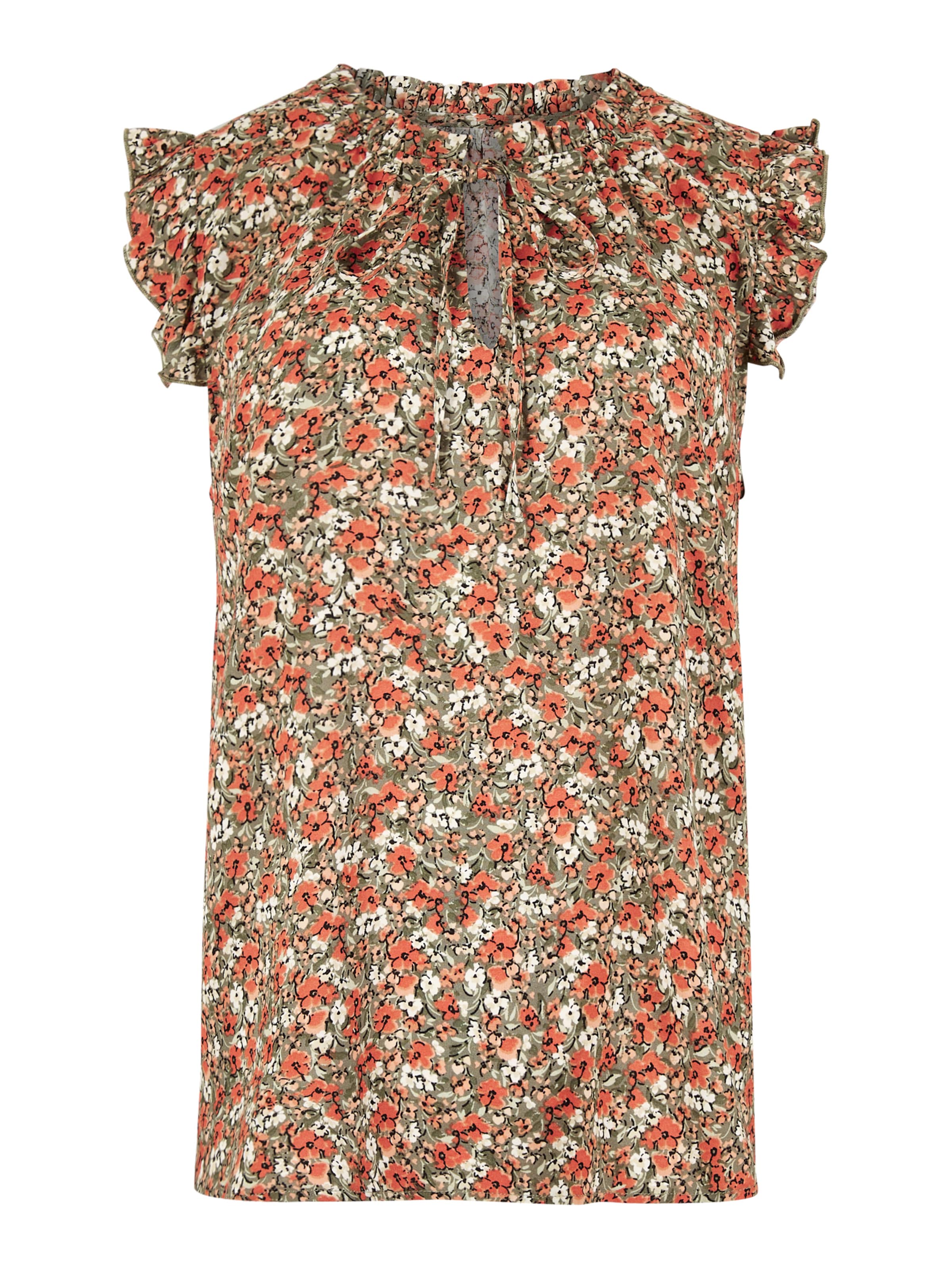 Apricot Blouse ' ' in Groen: voorkant