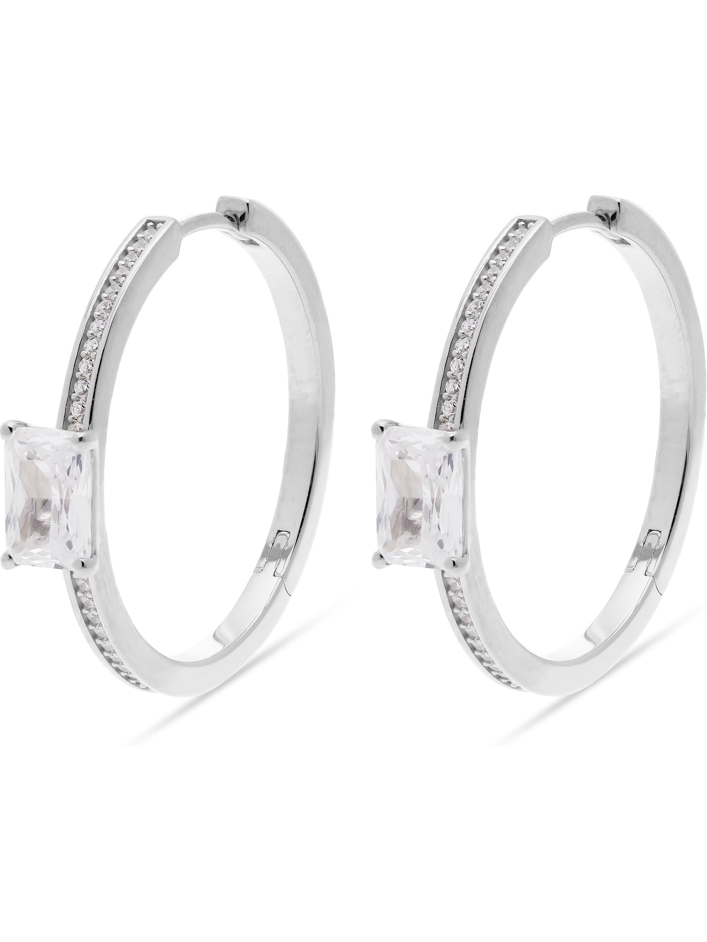 JETTE Earrings in Silver: front