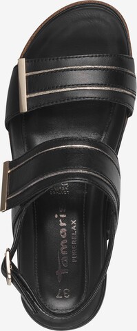 TAMARIS Sandal i svart