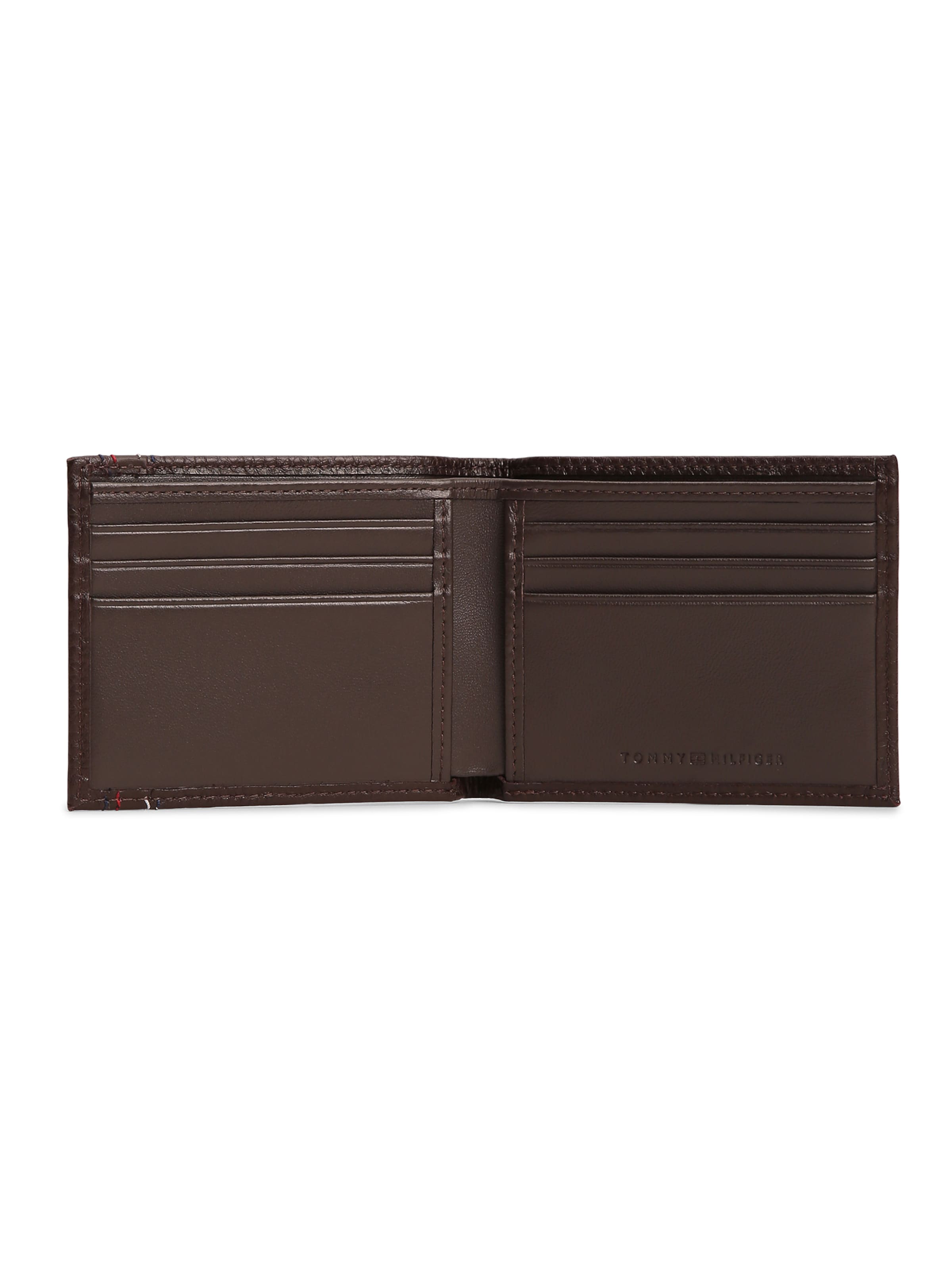 TOMMY HILFIGER Geldbörse 'CENTRAL' in Braun