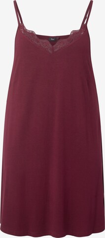 Zizzi Negligé 'LACE' in Rood: voorkant