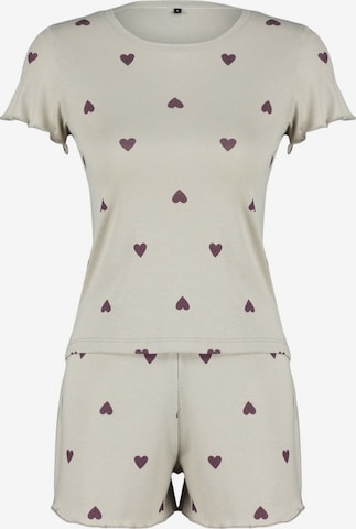 Trendyol Kratke hlače za spanje | zelena barva: sprednja stran