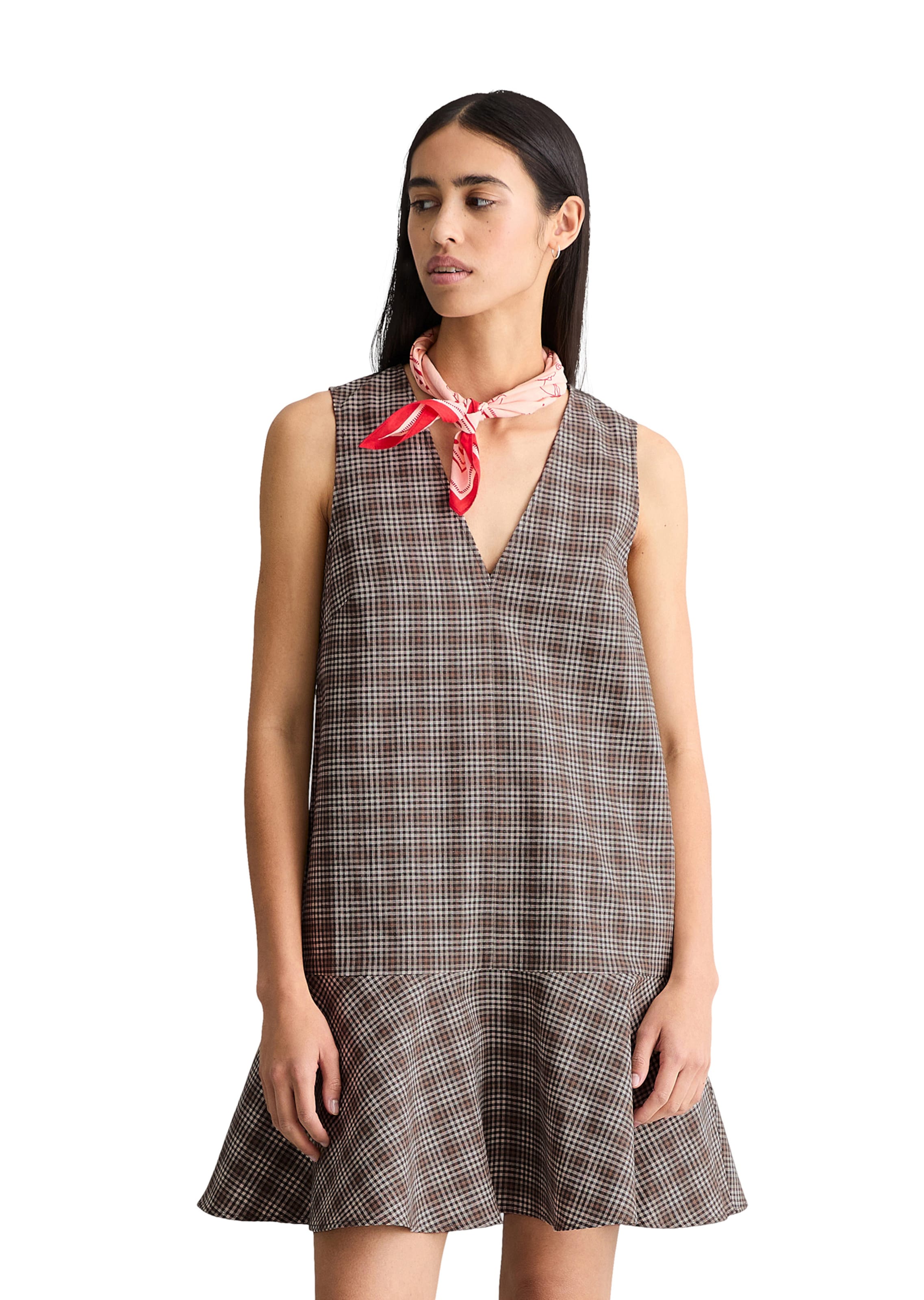 Marc O'Polo DENIM Kleid in Braun: Vorderseite