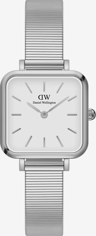 Daniel Wellington Analógové hodinky 'Quadro Studio S White' - strieborná: predná strana