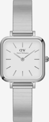 Daniel Wellington Analógové hodinky 'Quadro Studio S White' - strieborná: predná strana