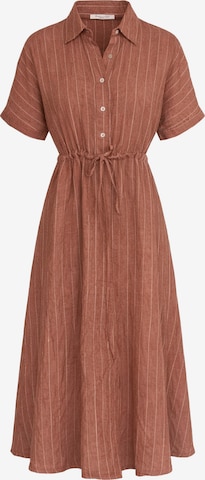 Haris Cotton - Vestido en marrón: frente