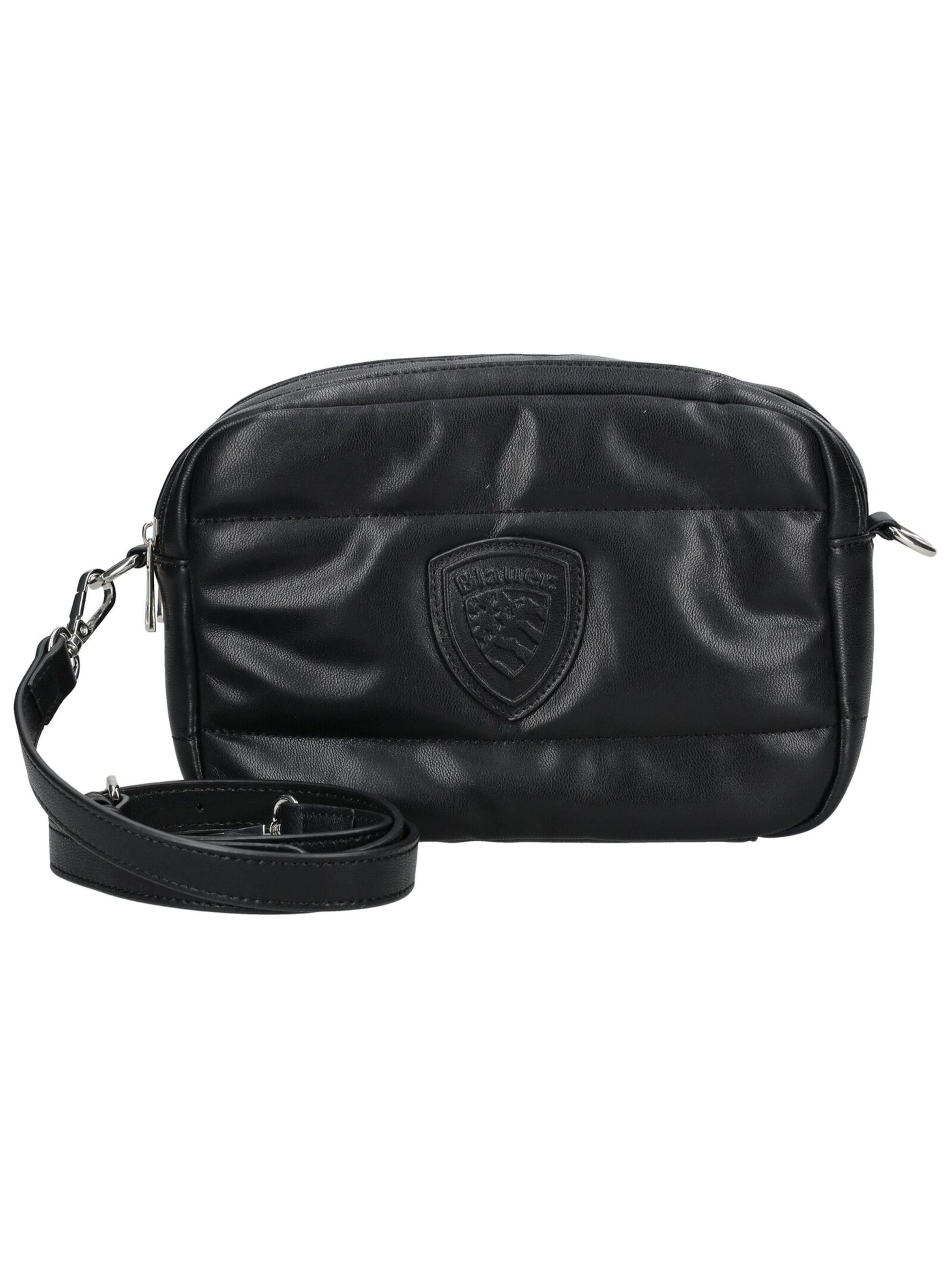 Blauer.USA Umhängetasche in Schwarz: Vorderseite