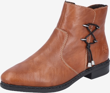 Rieker Booties in Brown: front